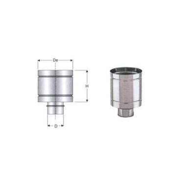CAPPELLO ANTI VENTO INOX 250 M