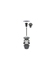 PILETTA CLIC CLAC CROMO TAPPO INOX BONOMINI