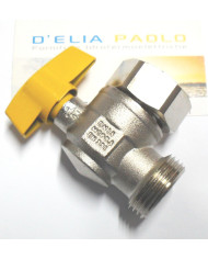 VALVOLA GAS ANGOLO M 3/4 CON GIRELLO F 3/4