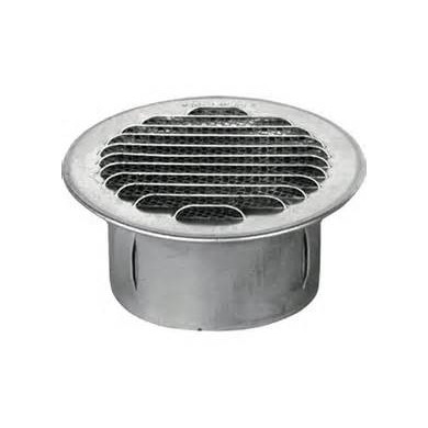 GRIGLIA TONDA ALLUMINIO  EST 125 INT TUBO 95