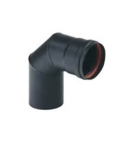 CURVA ACCIAIO SP.1.2 NERO OPACO 80 MM X 90°