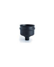TAPPO CON SCARICO ACCIAIO SP1.2 NERO OPACO 80 F