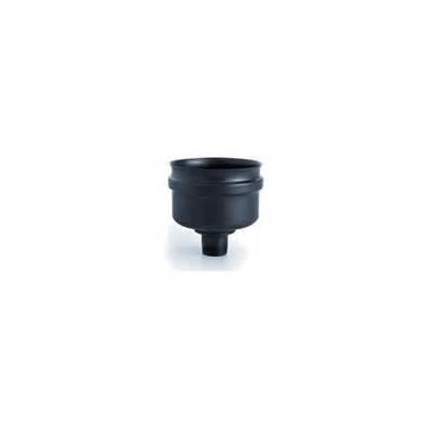 TAPPO CON SCARICO ACCIAIO SP1.2 NERO OPACO 80 F