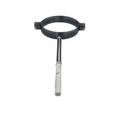 COLLARE ACCIAIO NERO OPACO 80 CON GAMBO CM 20