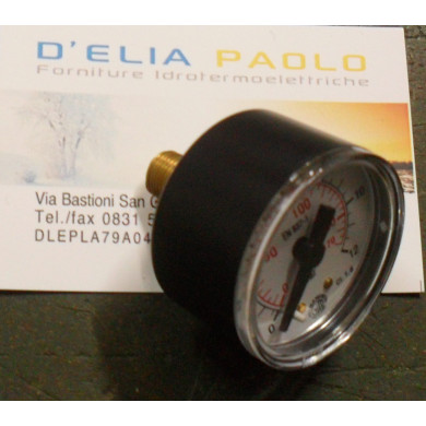 MANOMETRO 12 BAR D 40 MM POSTER. 1/8 POMPA  MGF