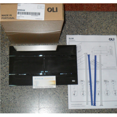 PLACCA OLI 74 MODELLO SLIM CROMATA LUCIDA