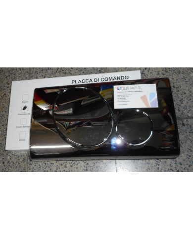 PLACCA NOVA 2 TASTI  CROMATA  ECOWAVE NUPIGECO