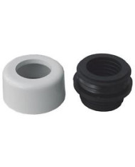 MORSETTO COMBINATO 48-58 MM CON ROSONE BIANCO