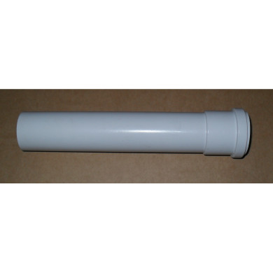 CANOTTO PROLUNGATO DRITTO 26 CM BIANCO DA 40 MM
