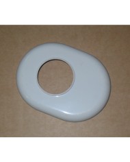 ROSONE OVALE BIANCO CON FORO DA  40 MM