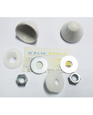 KIT DADI CON CAPPUCCIO BIANCO PER SOSPESI