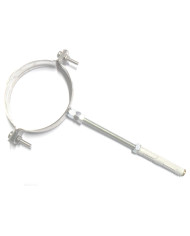 COLLARE MURALE A TASSELLO INOX 180