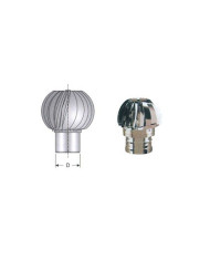 CAPPELLO EOLICO GIREVOLE INOX 180