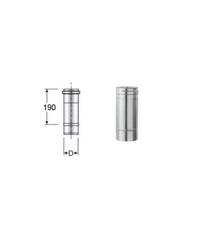 TUBO INOX 25 CM DA 220