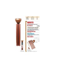 KIT PLUVIALE  IN PP COLOR ROSSO RAME DA 100