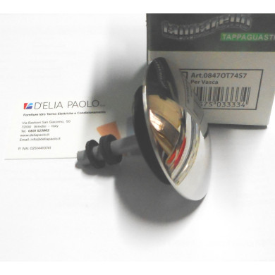 TAPPARELLO INOX PER VASCA DA BAGNO