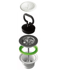 PILETTA LAVELLO INOX 11/2 SENZA TROPPO PIENO