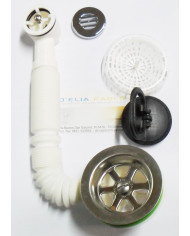 PILETTA LAVELLO INOX 11/2 CON TROPPO PIENO ROTOND