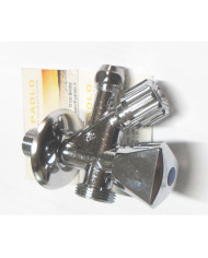 RUBINETTO SOTTOLAVABO DOPPIO USO 1/2 X 3/4 X 10 M