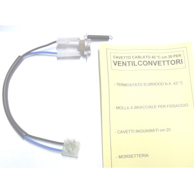 TERMOSTATO CABLATO PER VENTILCONVENTORI 42°