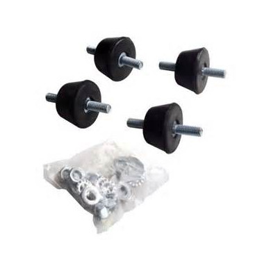 KIT PZ 4  ANTIVIBRANTI 2 FILETTI PER STAFFA