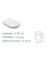 SEDILE ARETUSA CESAME INTERASSE CM 16 BIANCO