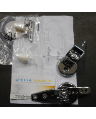 COPPIA CERNIERE OTTONE  CROMATO ATLANTIC