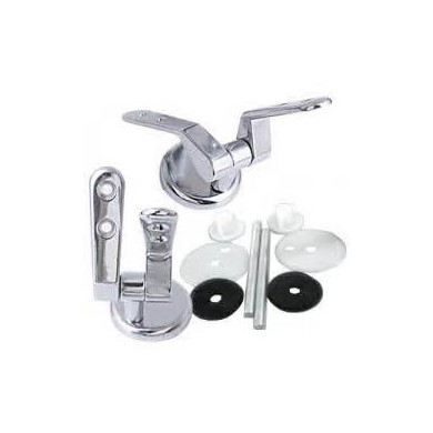 COPPIA CERNIERE WC  OTTONE CROMATO