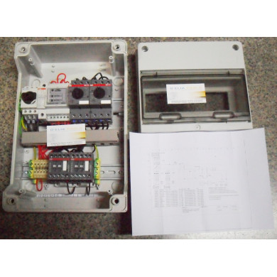 QUADRO 2 POMPE AVVIAMENTO TRIFASE 2X5,5HP 15.5A