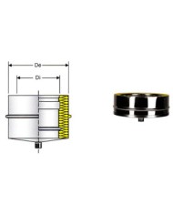 TAPPO INOX 316 DOPPIA PARETE 90° DA 80 MM