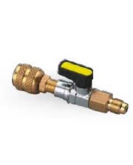 VALVOLA SFERA MASCHIO FEMMINA 1/4 X 1/4 ROSSO