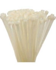 CONF. PZ 100 FASCETTE CABLAGGIO BIANCHE 98 X 2.5