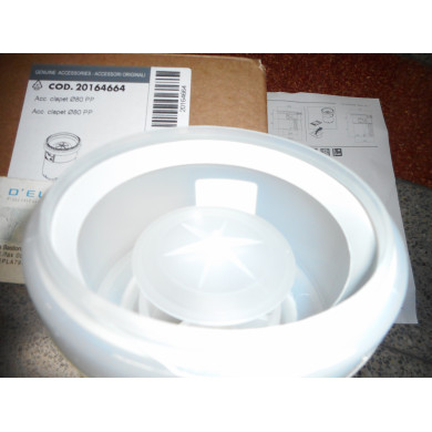 VALVOLA CLAPET DA 80 MM  SCARICO FUMI SDOPPIATO