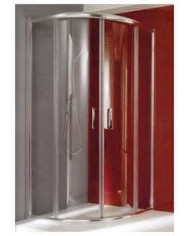 BOX SEMICIRCOLARE CROMATO TRASP. 75X75 - 80X80