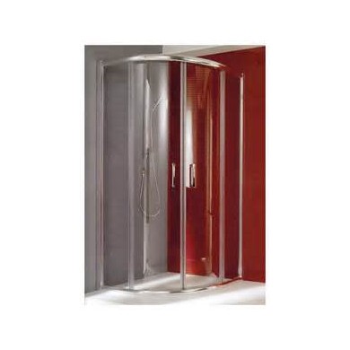 BOX SEMICIRCOLARE CROMATO TRASP. 75X75 - 80X80