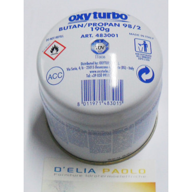 BOMBOLETTA GAS BUTAN-PROPAN GPL 190 GR