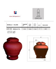 SERBATOIO POLIETILENE JAR  500 LITRI CON FORI