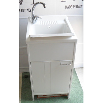 LAVAPANNI JUNIOR 1 ANTA 45 X 50 BIANCO ASSE RESINA
