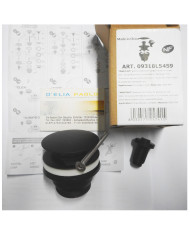PILETTA INOX PER LAVABO  TOTAL BLACK 1 1/4 CLIC