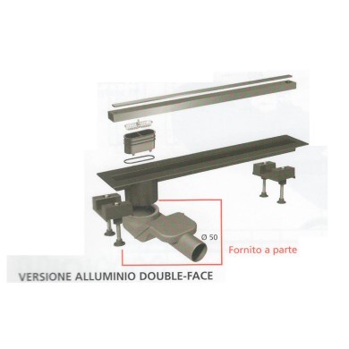 CANALISSIMA GRIGLIA ALLUMINIO CM 70