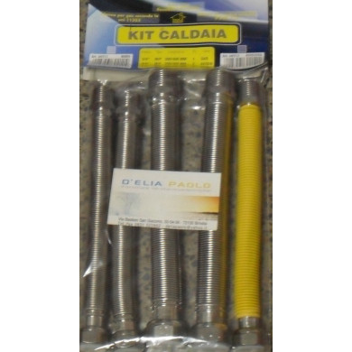 KIT N 5 FLEX INOX CALDAIA ACQUA-GAS DA CM 20 A 40
