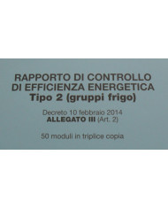 KIT N 50 ALLEGATI RAPPORTO CONTROLLO GRUPPI FRIGO