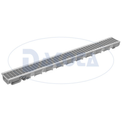 CANALE PEGASUS SHORT C/GRIGLIA  MM 130 X 75 X 500