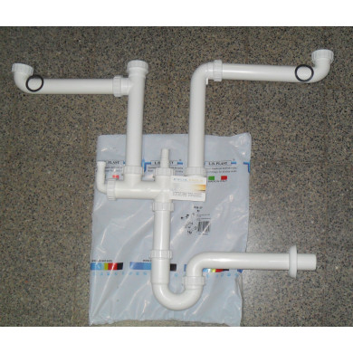 SIFONE AUTOPULENTE SALVASPAZIO 2 VIE 11/2 LBPLAST