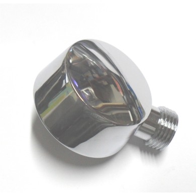 PRESA ACQUA TONDA IN OTTONE CROMATO PER DOCCIA 1/2