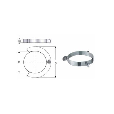 FASCETTA PER CAVI TIRANTI INOX MM 100