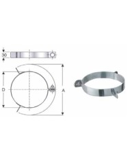 FASCETTA PER CAVI TIRANTI INOX MM 120