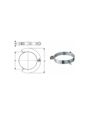 FASCETTA PER CAVI TIRANTI INOX MM 200