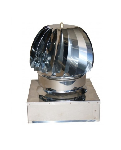 CAPPELLO EOLICO BASE QUADRATA 27 X 27