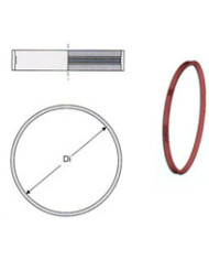 GUARNIZIONE SILICONE PER DOPPIA PARETE DA 80 MM